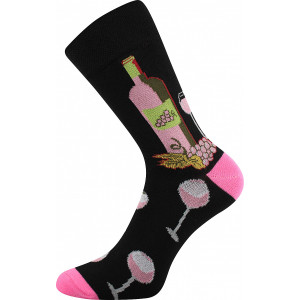 Barevné ponožky Vínoxx růžové