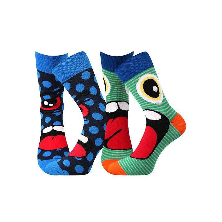 Barevné ponožky Ksichtík A 2 páry