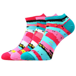 barevné ponožky grafika B 3 páry