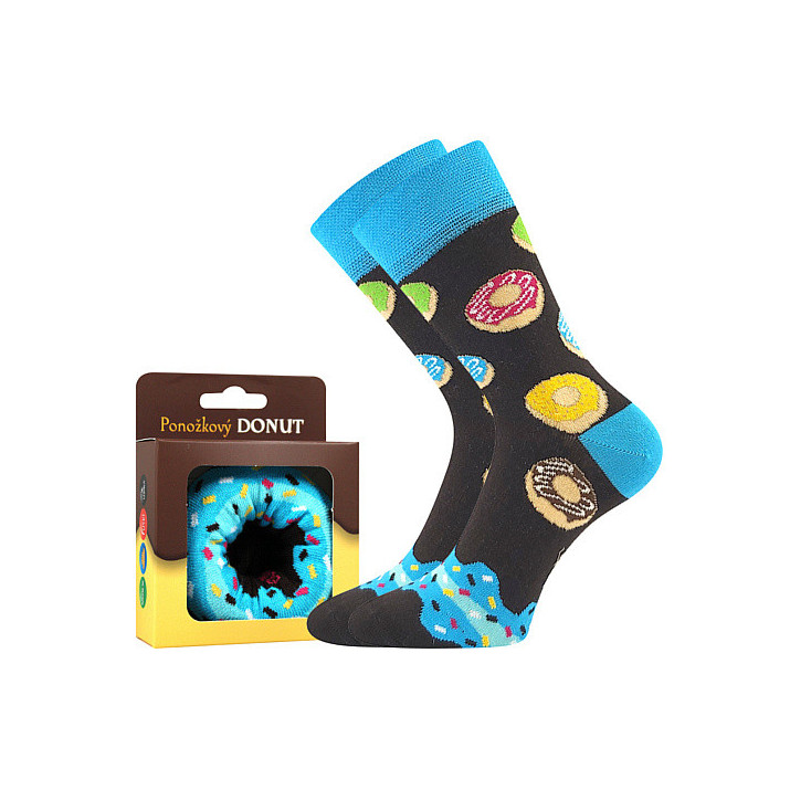 Barevné veselé ponožky Donut - C